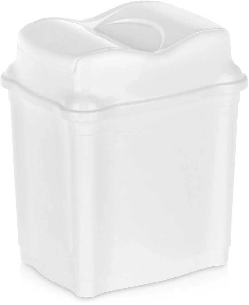 Stefanplast Plastikinė šiukšliadėžė 5 l - Balta - Universalus