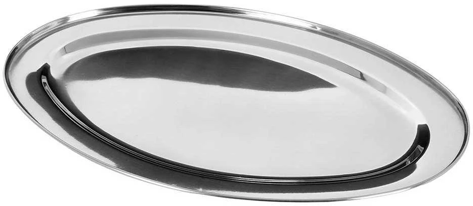 Excellent Houseware Plieninė serviravimo lėkštė ovali 3 vnt. - 44.5x29 cm, 40x27 cm, 34x21.5 cm