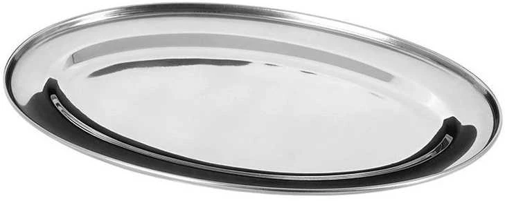 Excellent Houseware Plieninė serviravimo lėkštė ovali 3 vnt. - 44.5x29 cm, 40x27 cm, 34x21.5 cm