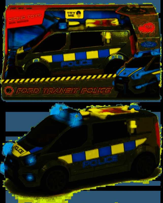 Policijos automobilis Dickie SOS_N Policijos „Ford Transit“ 28 cm