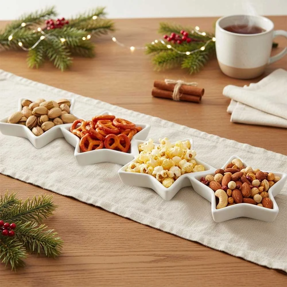 Lumarko Porceliano užkandžių lėkštė 30x8,5 cm - Dipschaal - Serveerbord - Serveerschaal