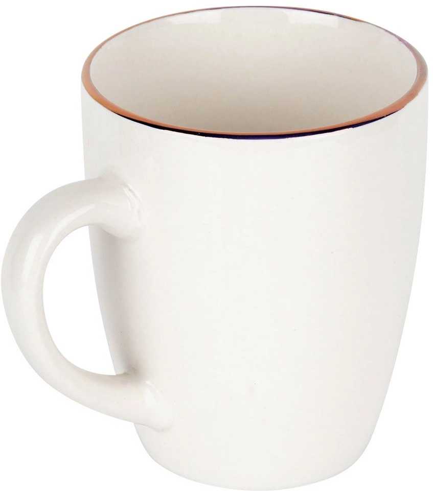 Siaki Collection Porzellanbecher Porzellantasse Trinkbecher Becher Tasse aus Porzellan baltas 200 ml