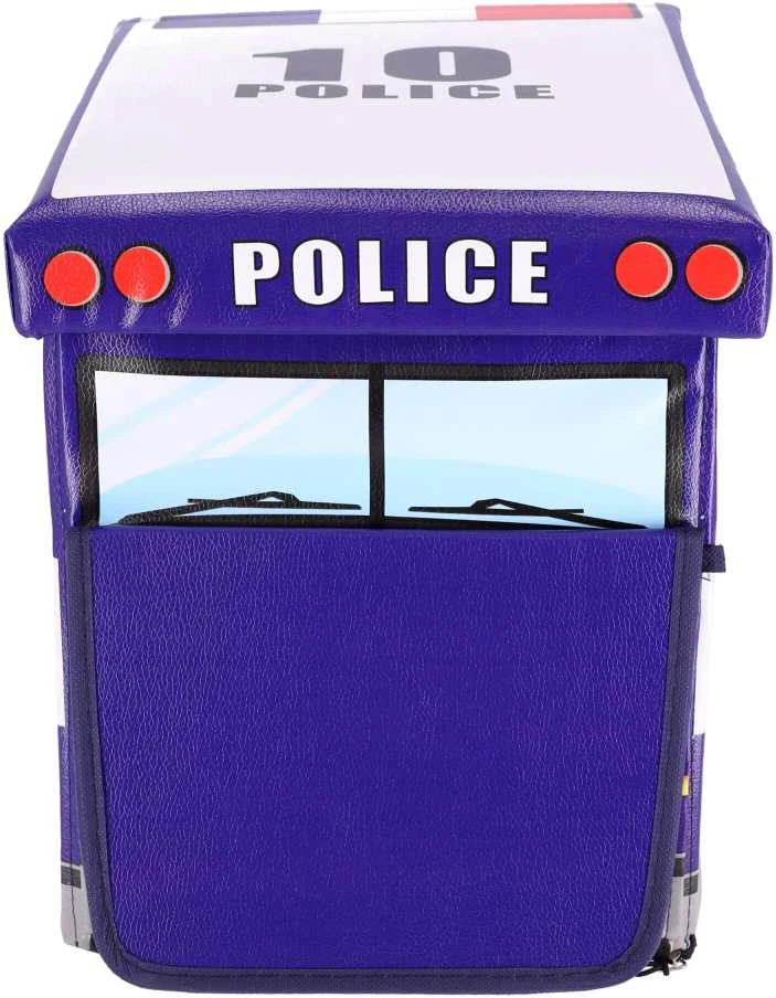 „Pouf“ žaislų konteineris - policijos automobilis