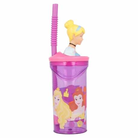STOR Princesė 3D puodelis su šiaudeliu 360 ml