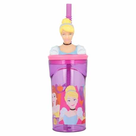 STOR Princesė 3D puodelis su šiaudeliu 360 ml