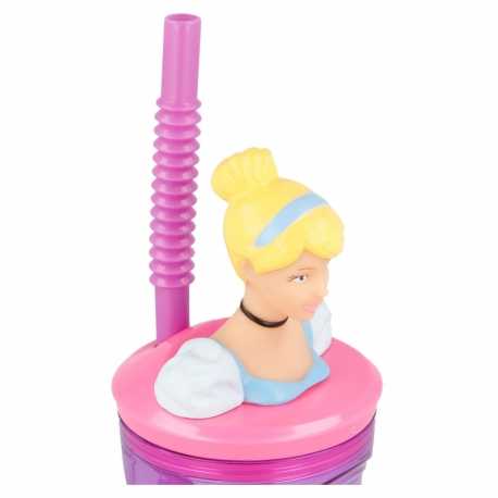 STOR Princesė 3D puodelis su šiaudeliu 360 ml