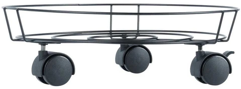 Mondex ProGarden Vazonų stovas su ratais 31,5 cm juodas