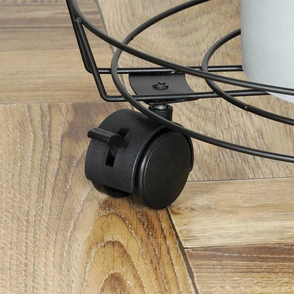 Mondex ProGarden Vazonų stovas su ratais 31,5 cm juodas
