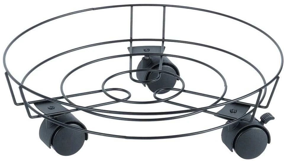 Mondex ProGarden Vazonų stovas su ratais 31,5 cm juodas