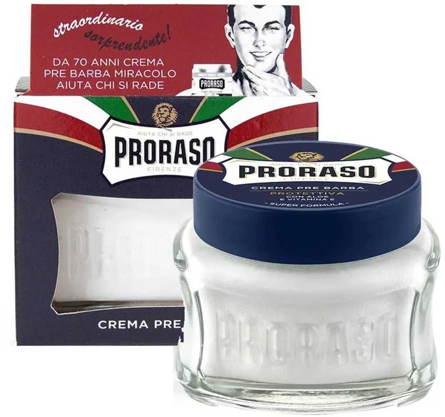 Drėkinantis kremas prieš skutimąsi  Proraso Mėlyna Line Pre-Shave, 100 ml