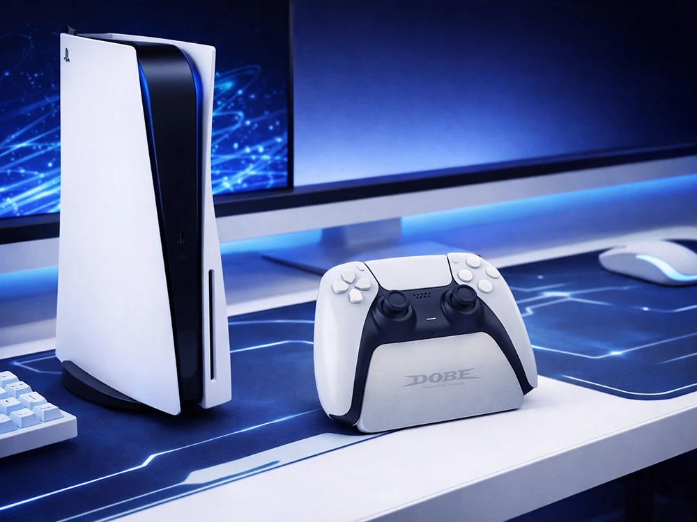 Ps5 „dual sense“ pultelio laikiklis, ekspozicinis stovas (Ekspozicinė prekė)