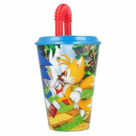 Stor Puodelis su šiaudeliais 430 ml Sonic