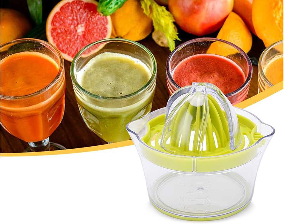 Rankinė citrusinių vaisių sulčiaspaudė, 400 ml, žalia