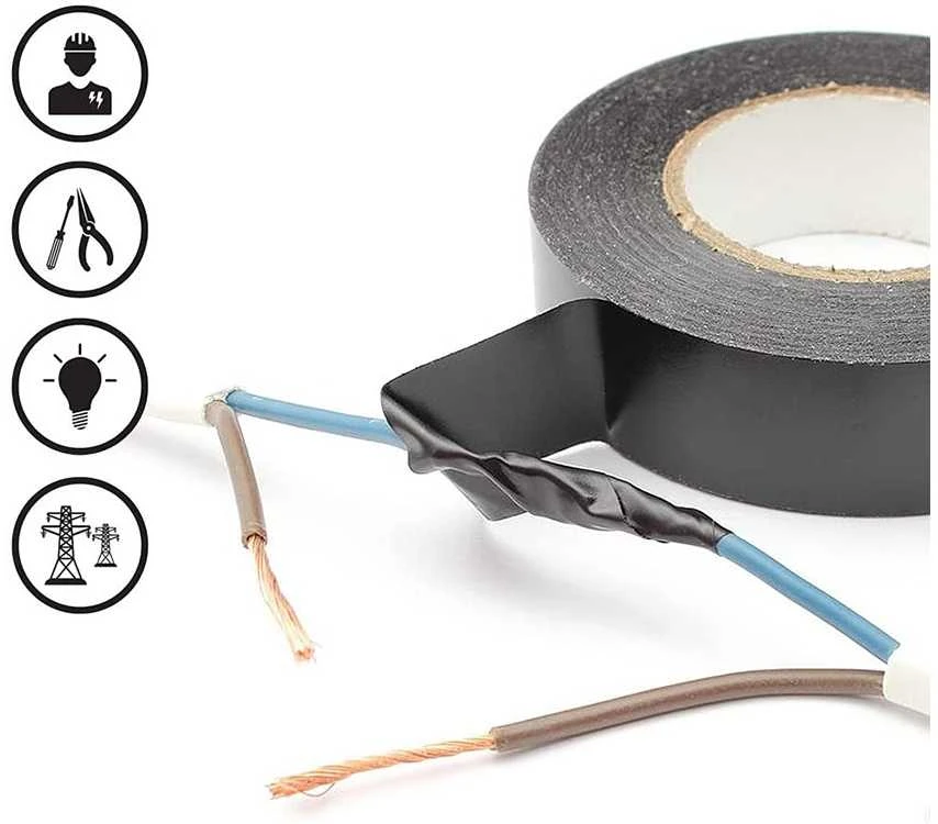 Izoliacinė juosta PVC juoda 18 m