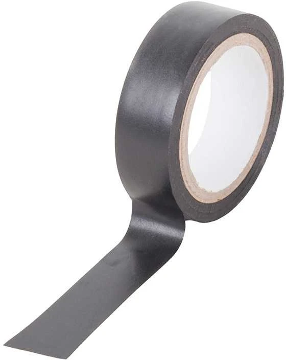 Izoliacinė PVC juosta, 17 mm x 9 m, juoda, atspari vandeniui
