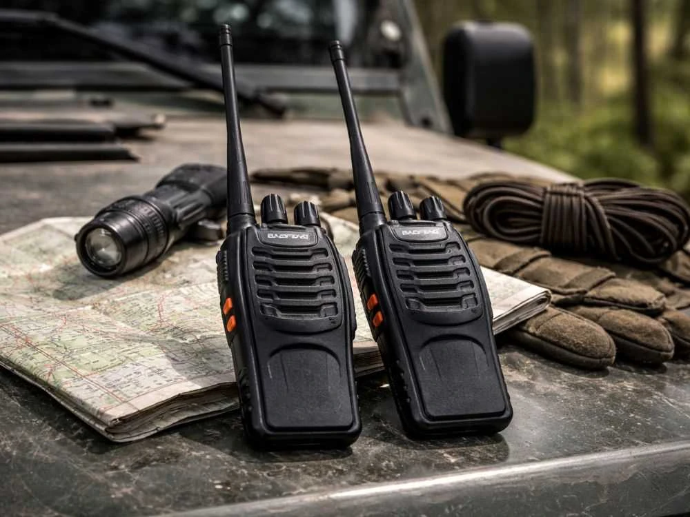 Racijos 2 vnt. „baofeng bf-888s“ trumpojo nuotolio ryšio radio aparatų rinkinys, didelis veikimo nuotolis iki 8 km, 1500 mah