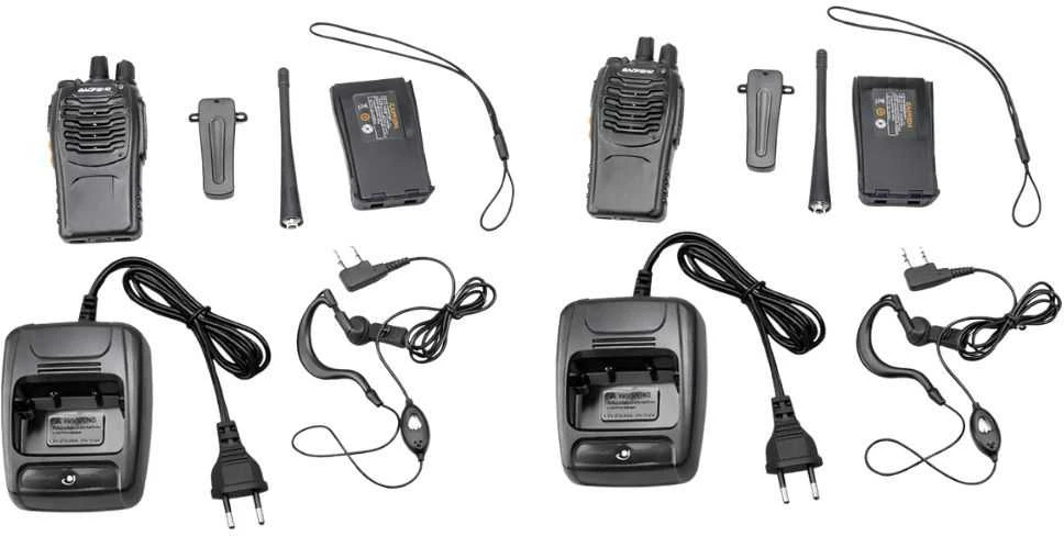 Racijos 2 vnt. „baofeng bf-888s“ trumpojo nuotolio ryšio radio aparatų rinkinys, didelis veikimo nuotolis iki 8 km, 1500 mah
