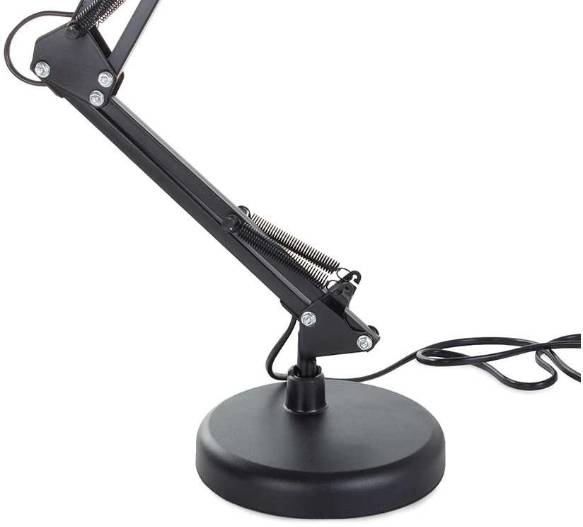 Reguliuojama stalinė lempa su E27 sriegiu, juoda