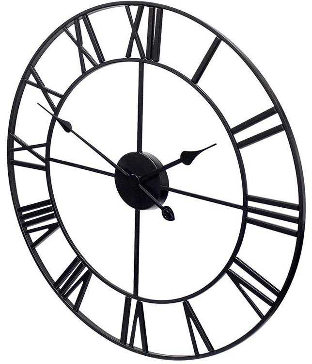 Rome retro vintage loft 3d sieninis laikrodis 60cm