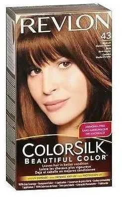 Plaukų dažai "Revlon Colorsilk" be amoniako 43 Vidutinio aukso rudumo ruda