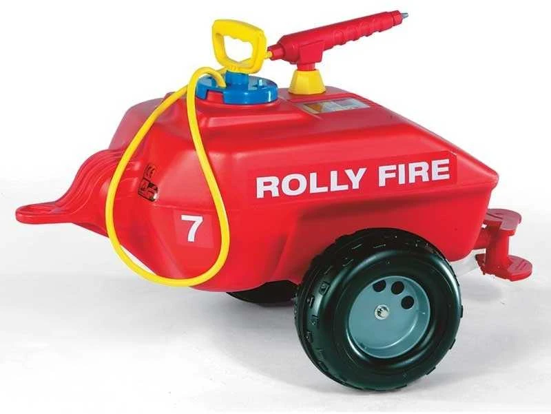 Rolly Toys „Roll Toys RollTrailer“ tanklaivio priekaba prie traktoriaus ugniagesių brigados 5L