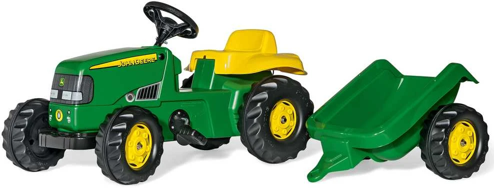 Rolly Toys „Rolly Toy Rollykid“ traktorius pedalams John Deere su 2–5 metų priekaba