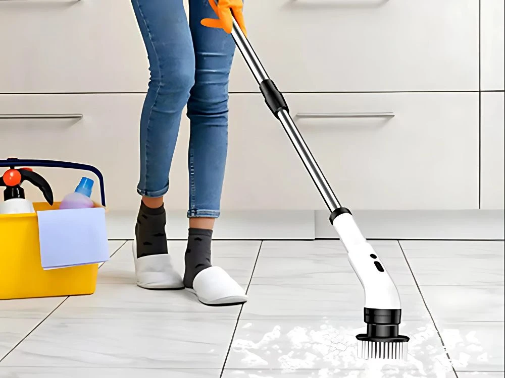 Rotacinis mopas elektrinis valymo šepetys 9 skirtingi priedai