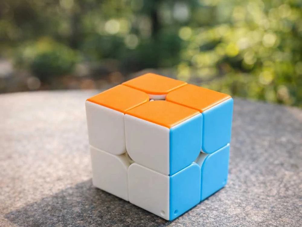 Rubiko kubas 2x2 – raktų pakabukas