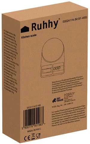 Virtuvinės svarstyklės 10kg Ruhhy 24174
