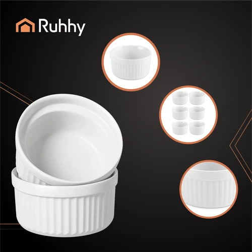 Ramekin - orkaitėje kepamas indas, 6 vnt. Ruhhy 25705