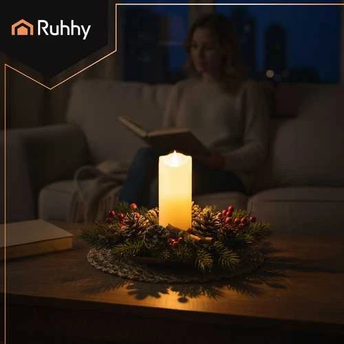 LED žvakė Ruhhy 26720, 17x5 cm