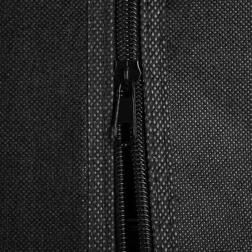 RUHHY Tekstilinis spinta 170x170cm Juoda, mobilus, 14 lentynų
