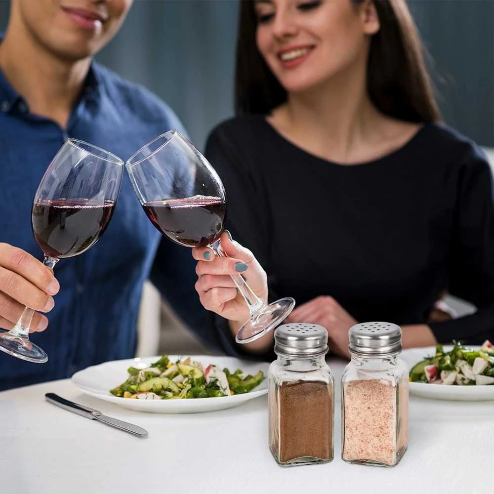 Alpina Salière et Poivrière en Verre 2 Pièces