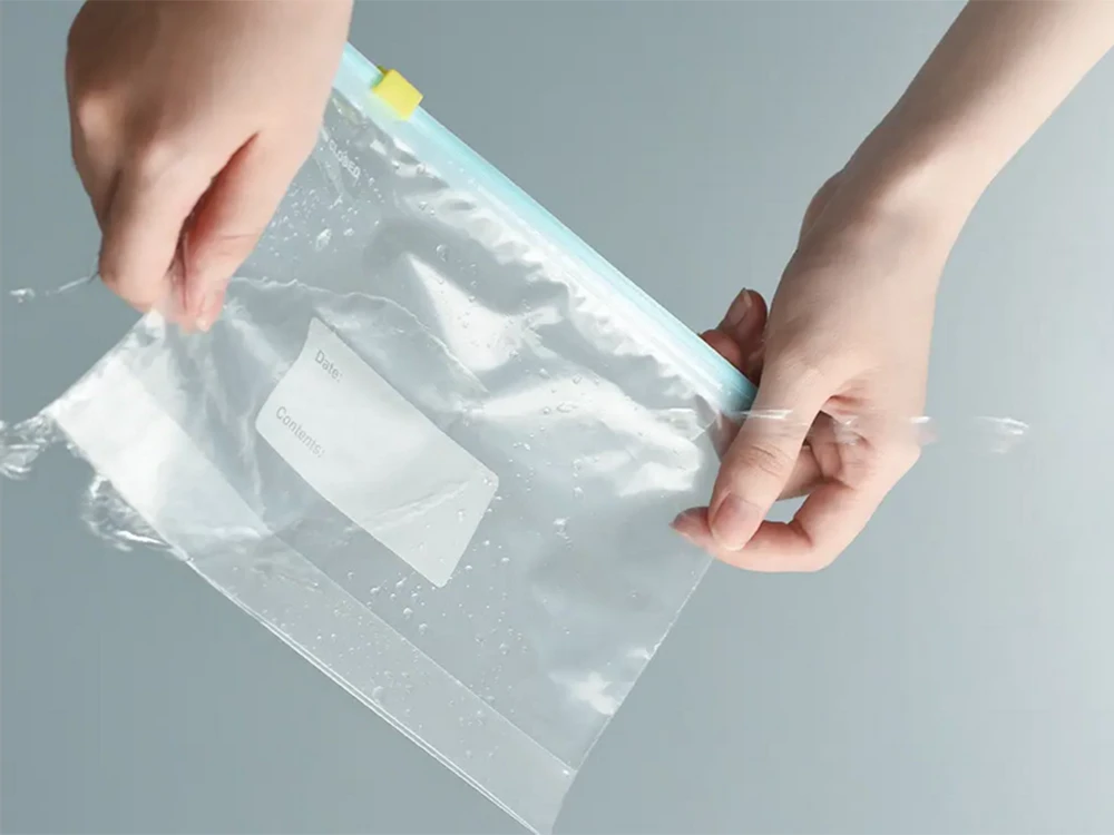 Plastikiniai maišeliai su užtrauktuku maistui, 1200 ml, 15 vnt.