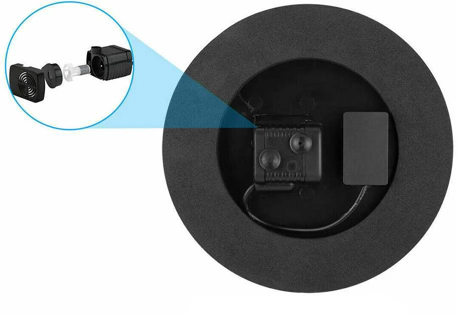 Saulės energija maitinamas plūduriuojantis fontanas su pompa, 16 cm