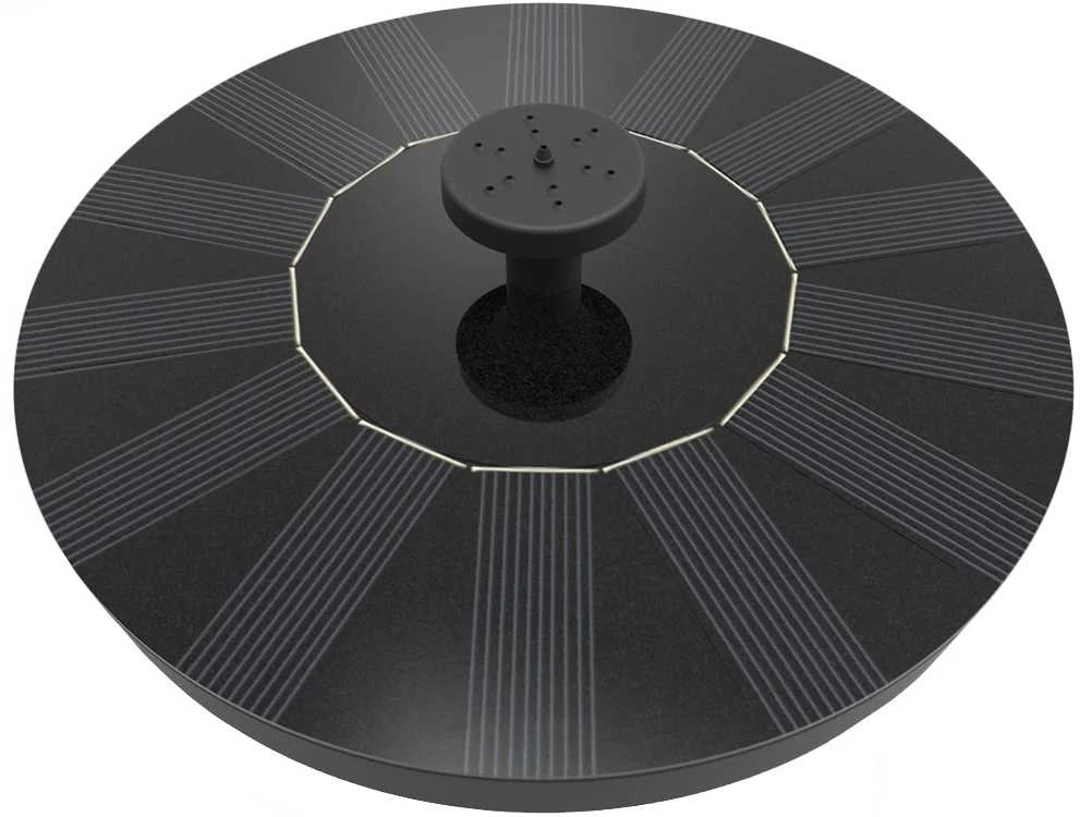 Saulės energija maitinamas plūduriuojantis fontanas su pompa, 16 cm
