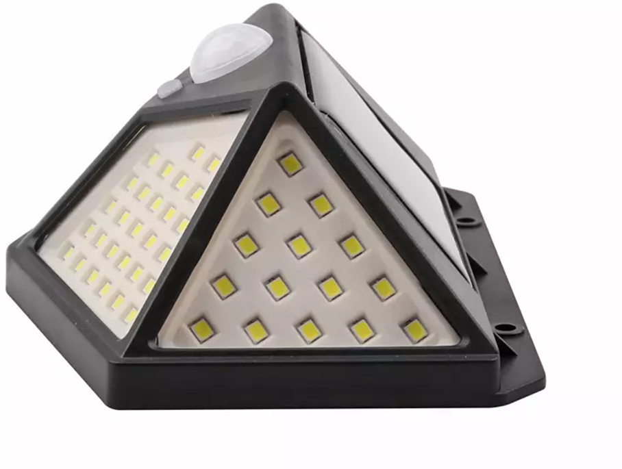 Saulės lempa 100 LED su judesio ir prietemos jutikliais