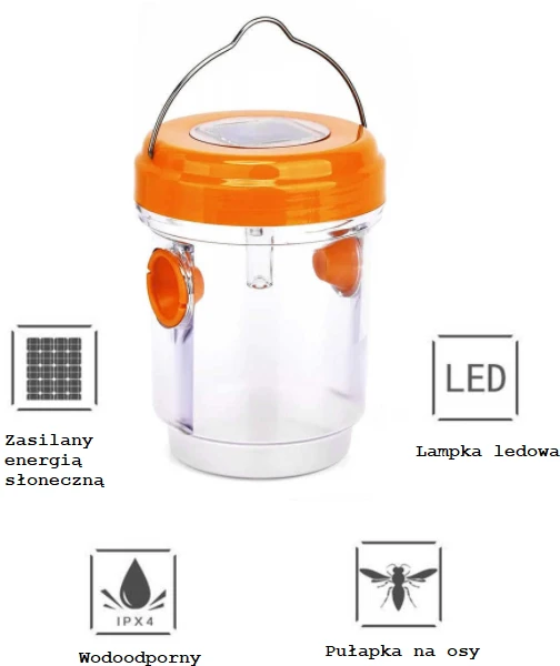 Saulės vabzdžių gaudyklė - oranžinė