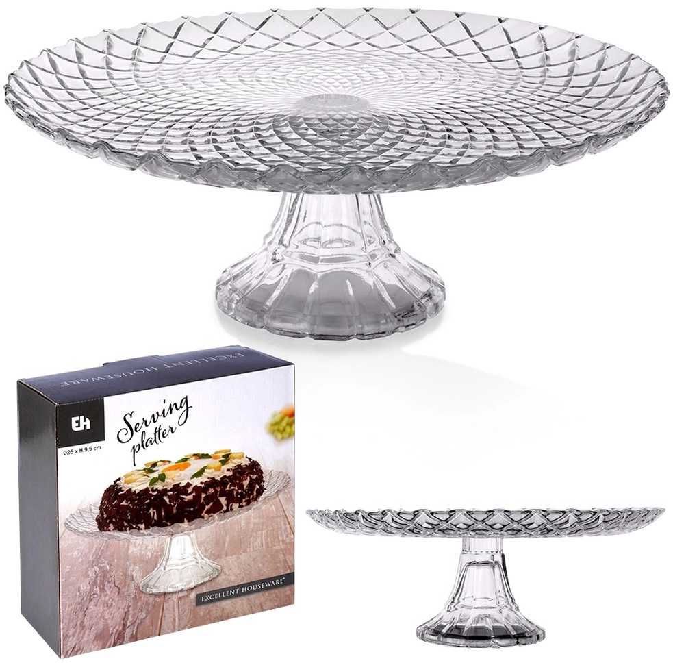 KOOPMAN Stiklo plokštelė ant kojos 26,5 cm