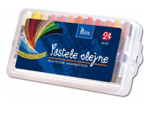Tetis Šešiakampės aliejaus pastelės KT020 -AF - 24 spalvos