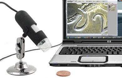 Skaitmeninis mikroskopas - trichoskopas su USB jungtimi ir 1000x priartinimu