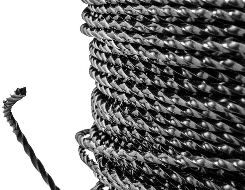 Žoliapjovės valas 2,4 mm, 100 m, karboto profilio
