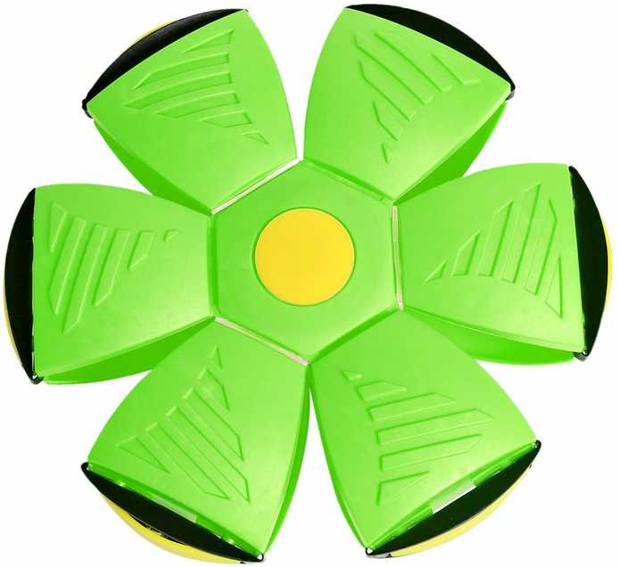 Skraidanti 2in1 kamuolys, diskas - žalias