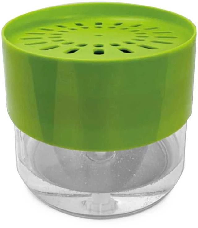 Indų ploviklio dozatorius su kempinėle, 500ml, žalias