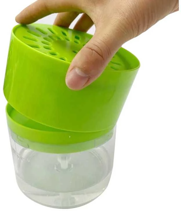 Indų ploviklio dozatorius su kempinėle, 500ml, žalias