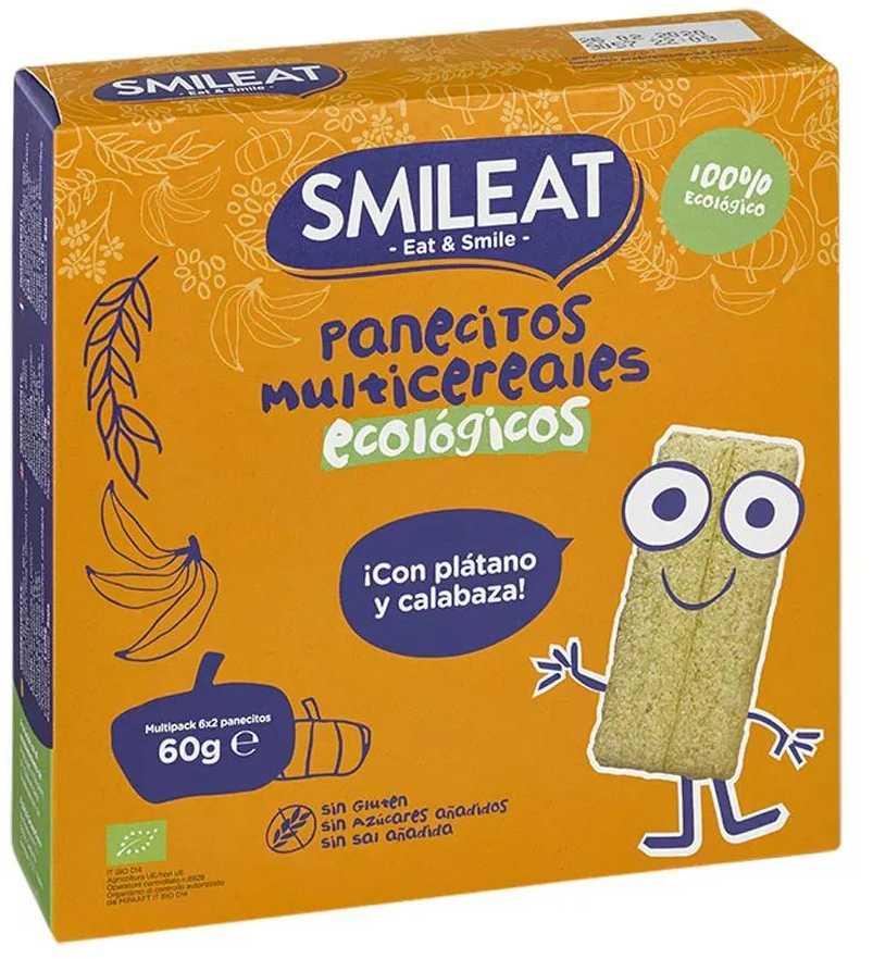 "Smileat" dribsnių keksiukai su bananais ir moliūgais Bio 60g