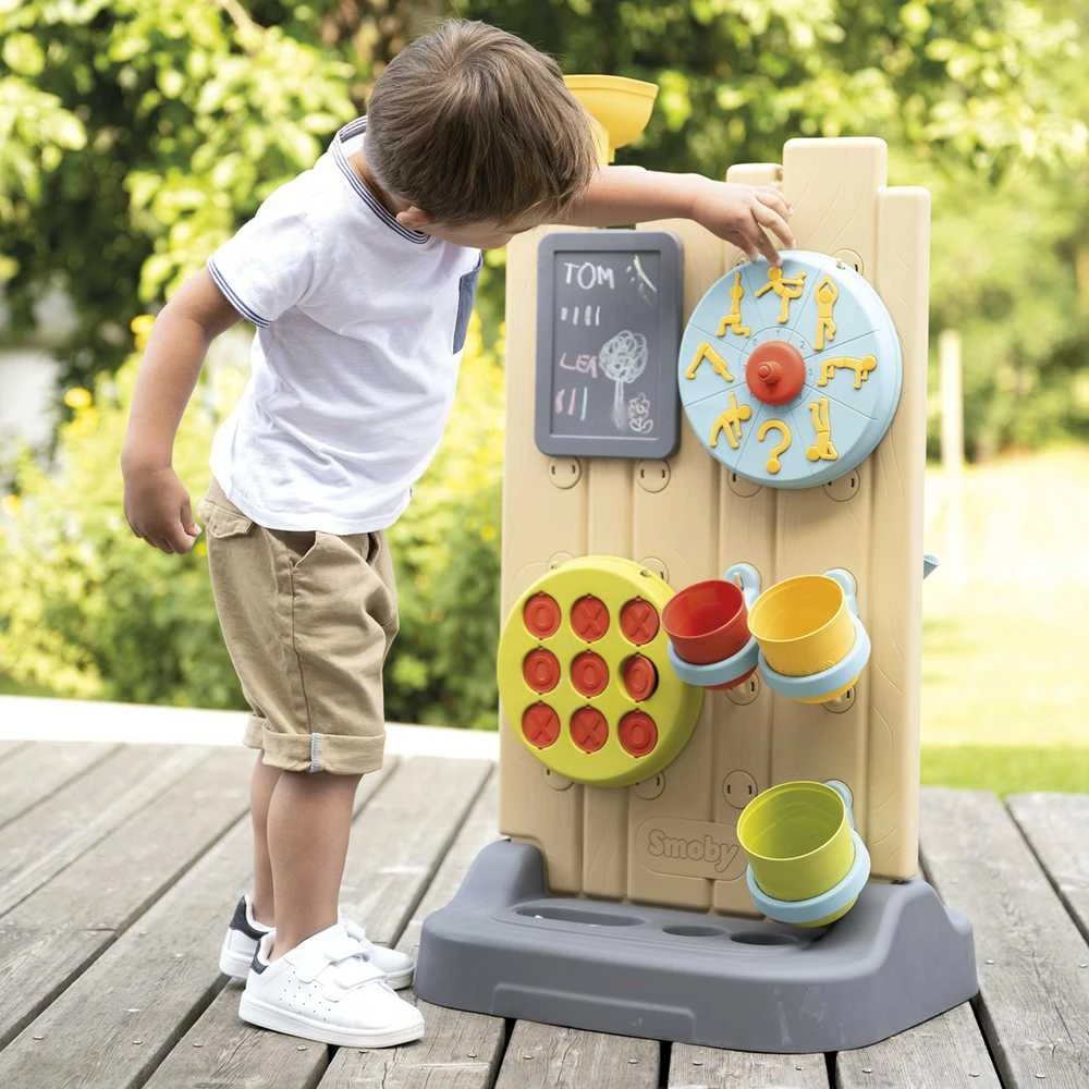 Smoby dvigubos rūšies veiklos siena - Montessori manipuliacija