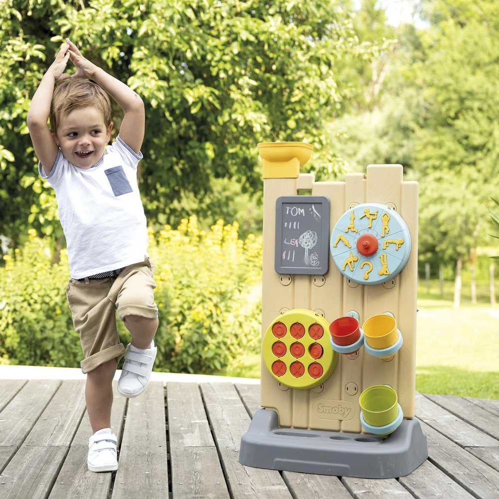 Smoby dvigubos rūšies veiklos siena - Montessori manipuliacija