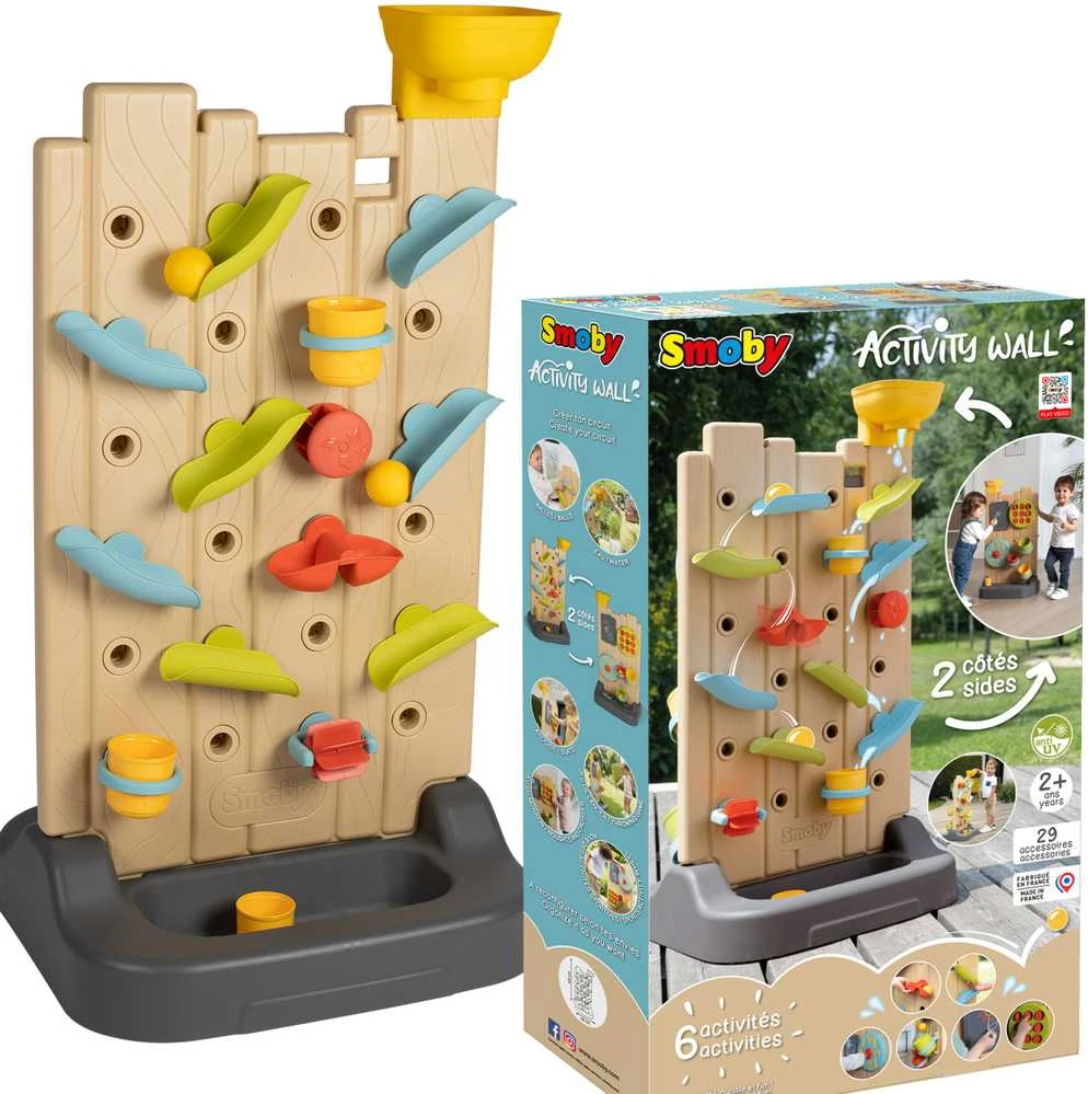 Smoby dvigubos rūšies veiklos siena - Montessori manipuliacija