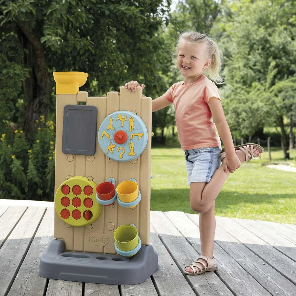 Smoby dvigubos rūšies veiklos siena - Montessori manipuliacija